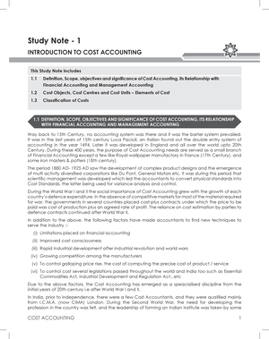 Cost Accounting 6 - Lecture Notes - Advanced Cost And Management ...