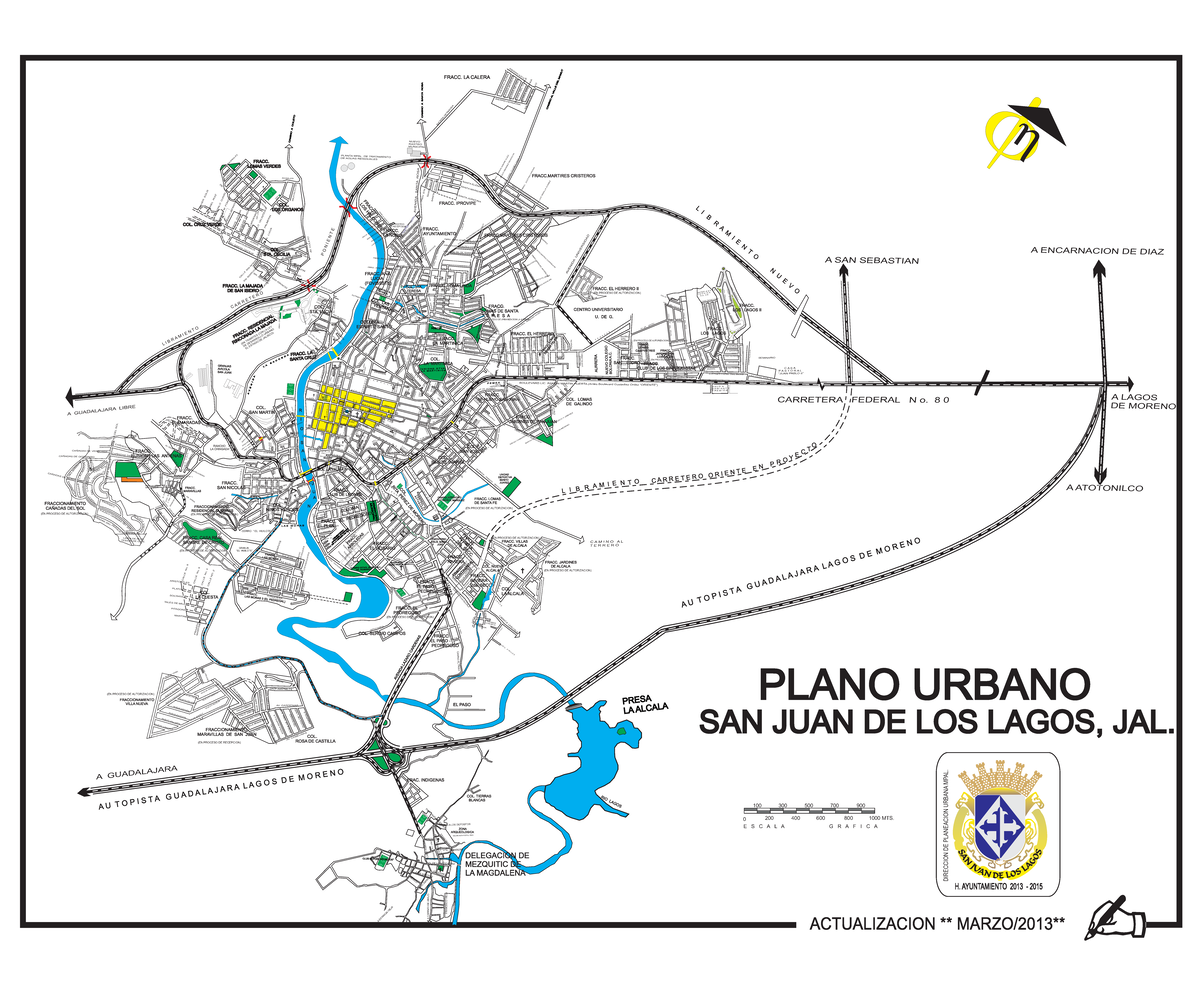 Mapa San Juan - MAPA DE SAN JUAN DE LOS LAGOS, JALISCO - FRACC. LOMA