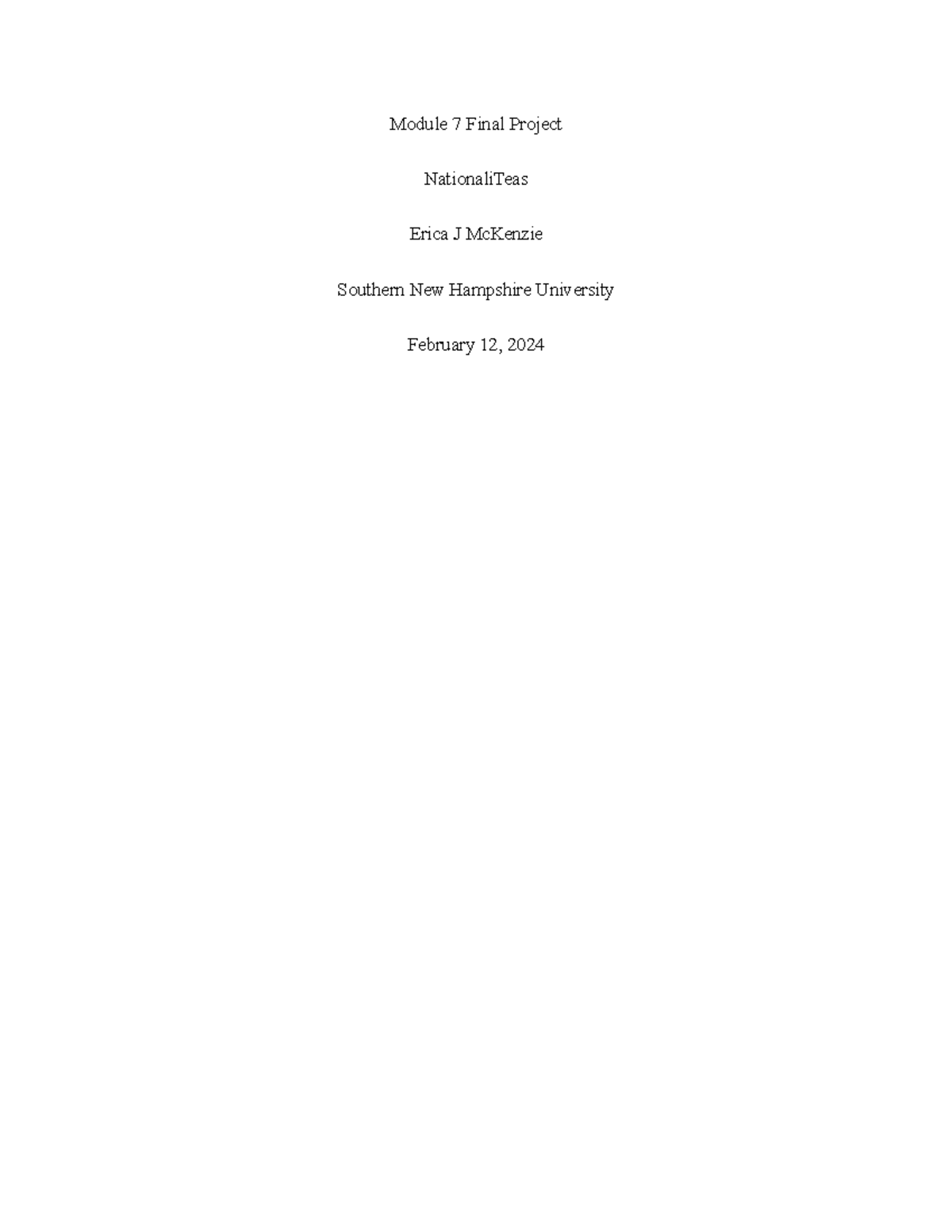 Module 7 Final Project- Triple Bottom Line - Module 7 Final Project ...
