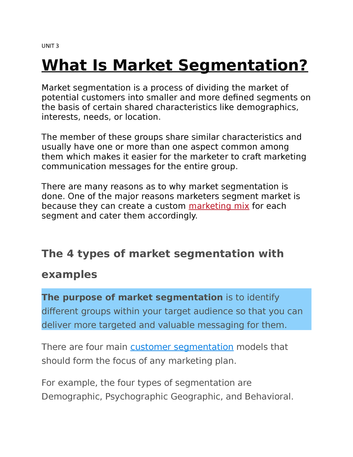 4 Types of Market Segmentation: Examples & Benefits - Yieldify