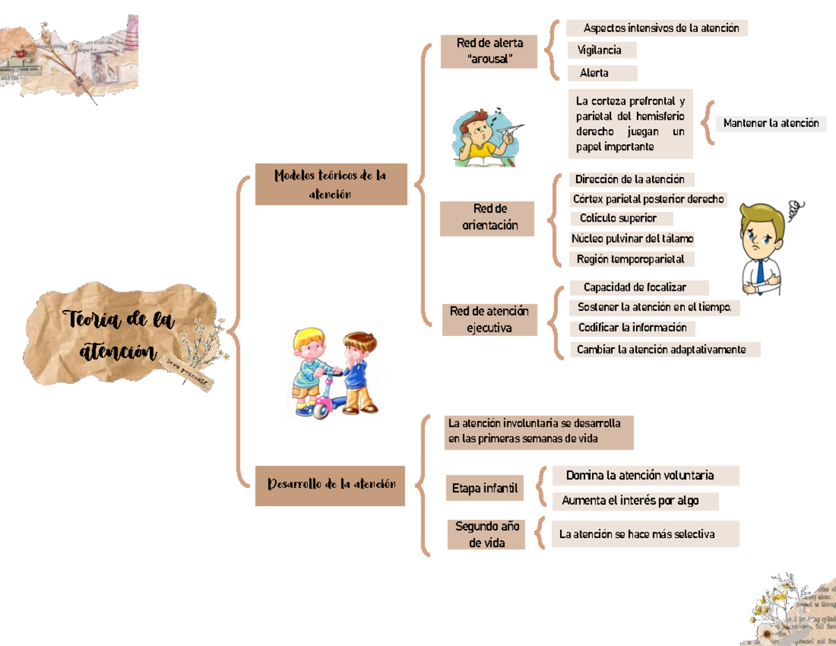 S9 Organizador visual - Teoría de la atención Modelos teóricos de la ...