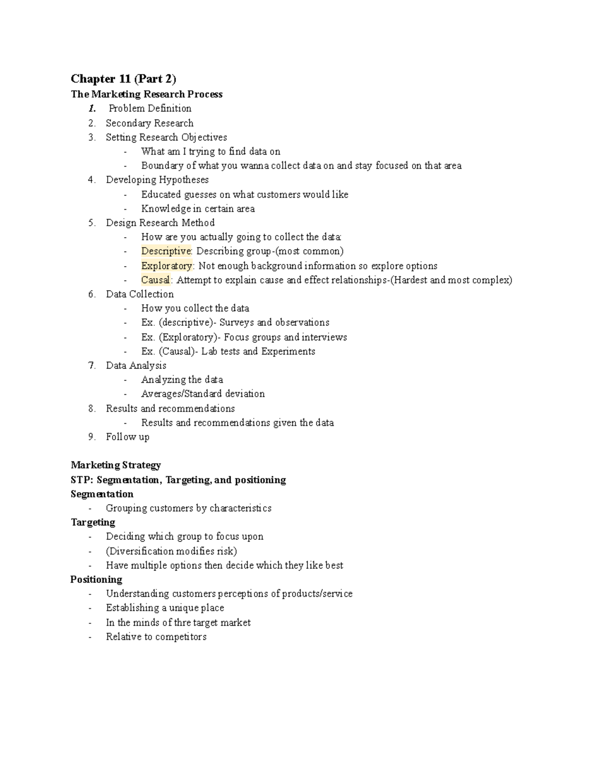 Chapter 11 (Part 2) - Chapter 11 (Part 2) The Marketing Research ...