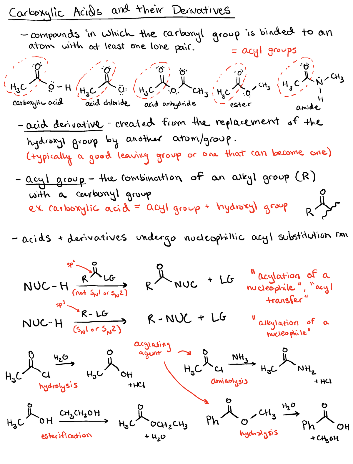 Carboxylic Acids and their Derivatives - qq I s o inaea an atom with at ...