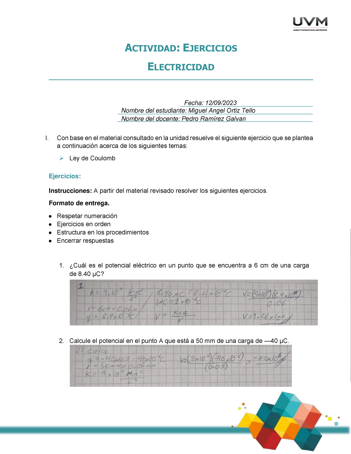 A3 MAOT - Blackboard Ejercicio - ACTIVIDAD: EJERCICIOS ELECTRICIDAD ...