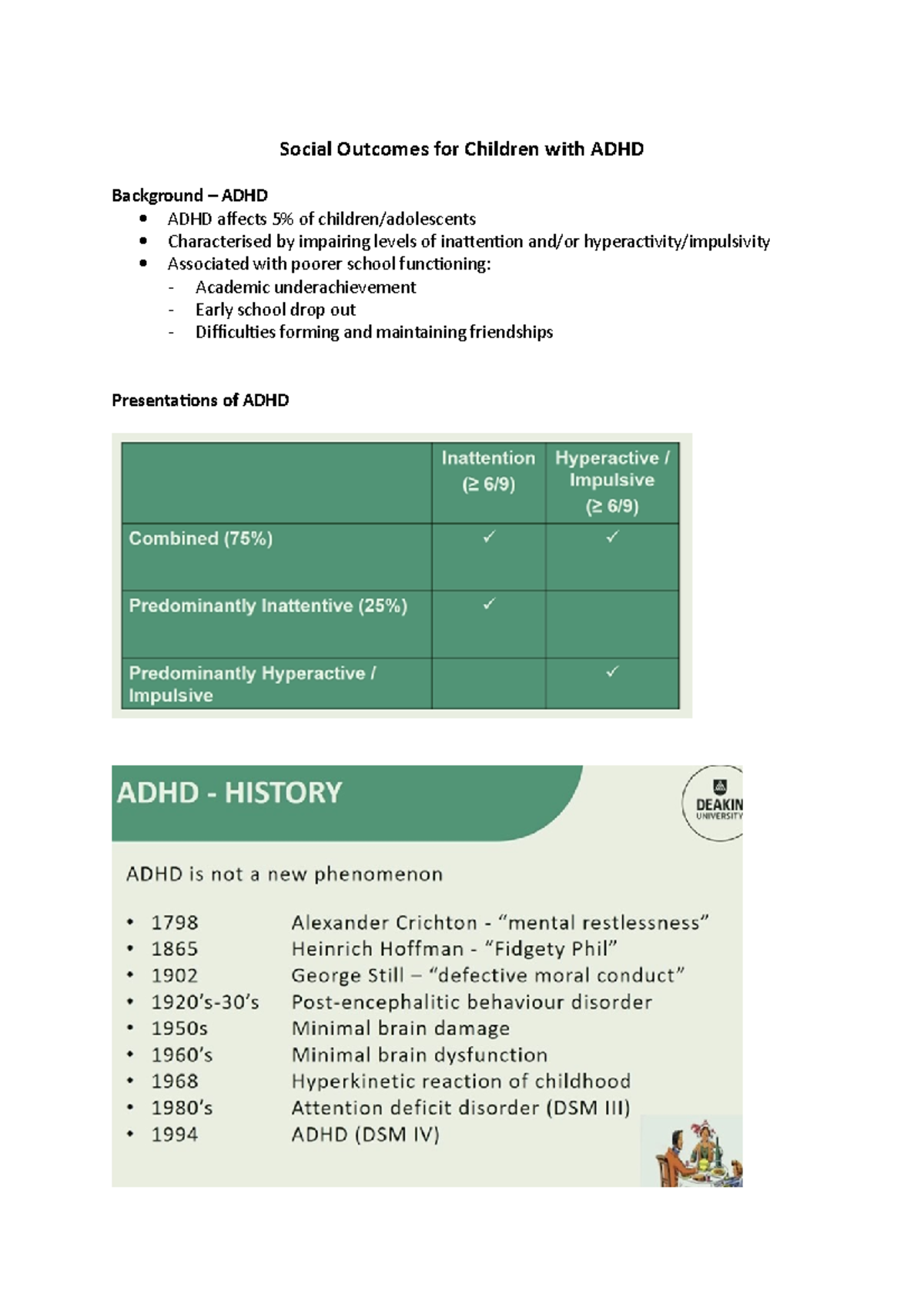 Masterclass 3 - Social Outcomes for Children with ADHD - Social ...