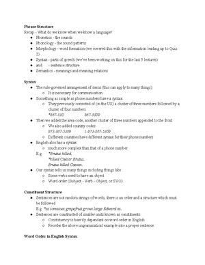 Lecture 4 Notes Structure Class Words I - Word Trees Order in Affix ...