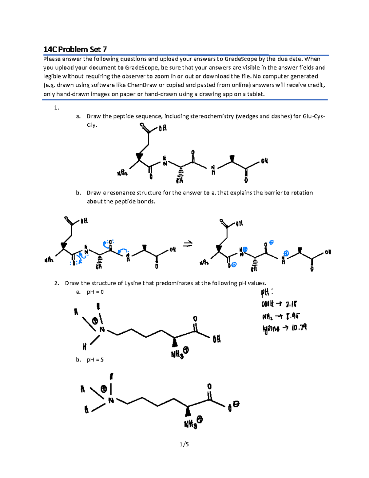 Problem+Set+7 - prof anderson - 1 / 14C Problem Set 7 Please answer the ...