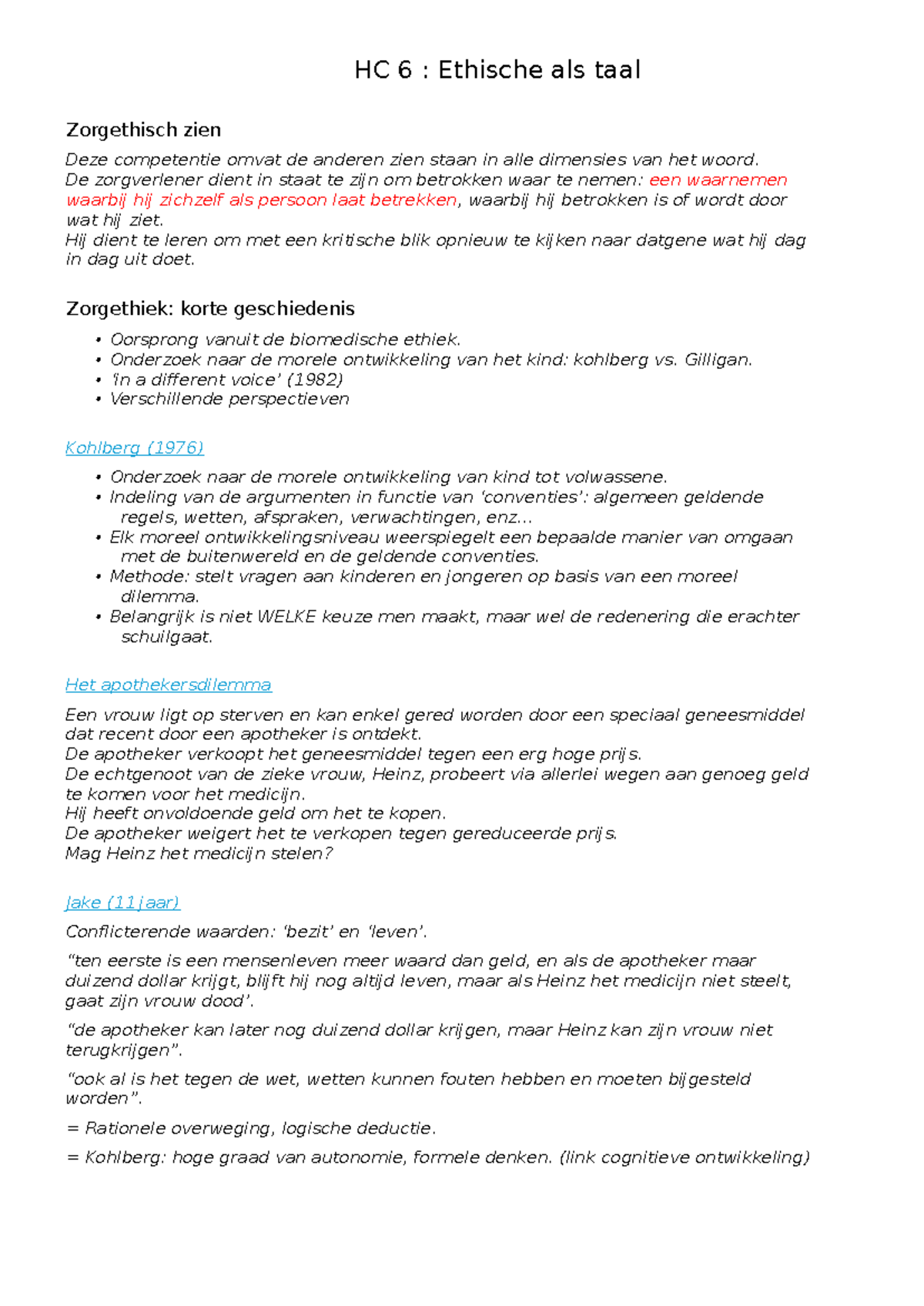 HC 6. Ethiek Als Taal - Samenvatting Samenvatting PPT Hoorcolleges ...