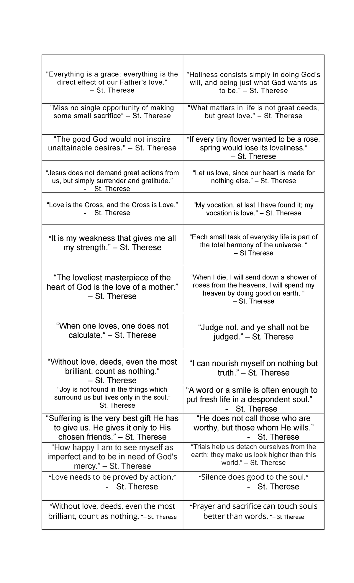 STL Quotes (For Reference) - 