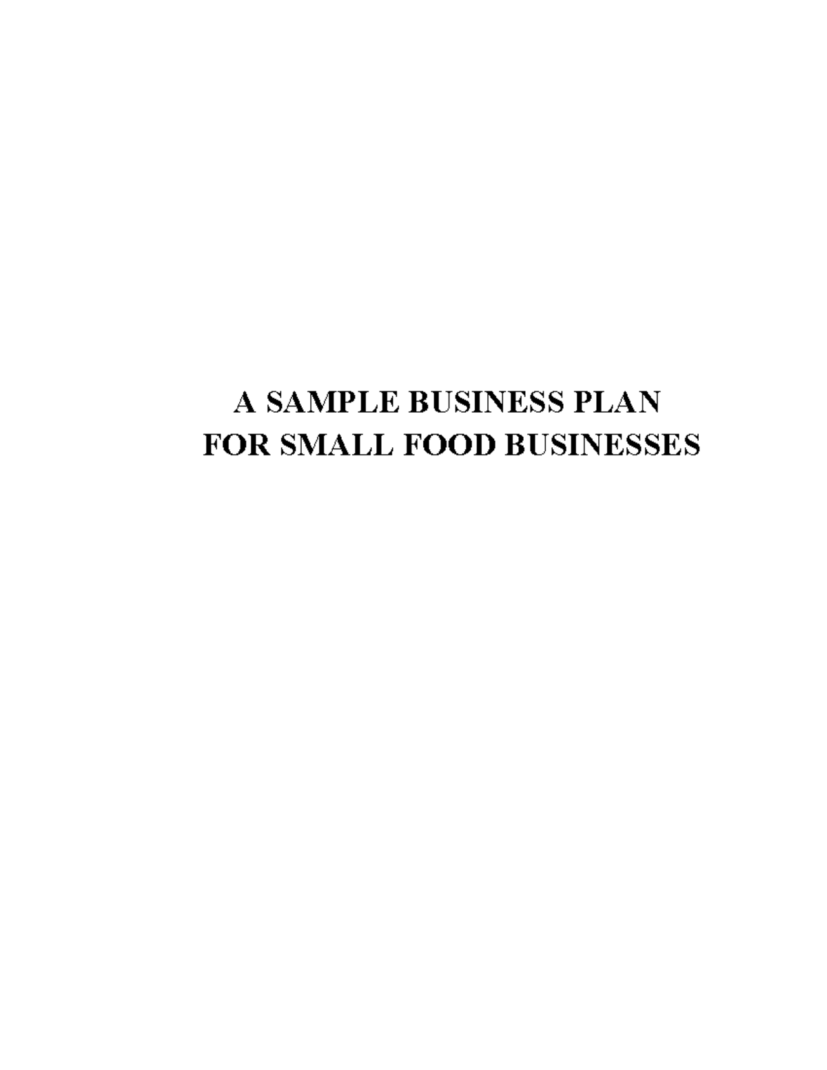 Sample business plan of lorna and Nina - A SAMPLE BUSINESS PLAN FOR ...