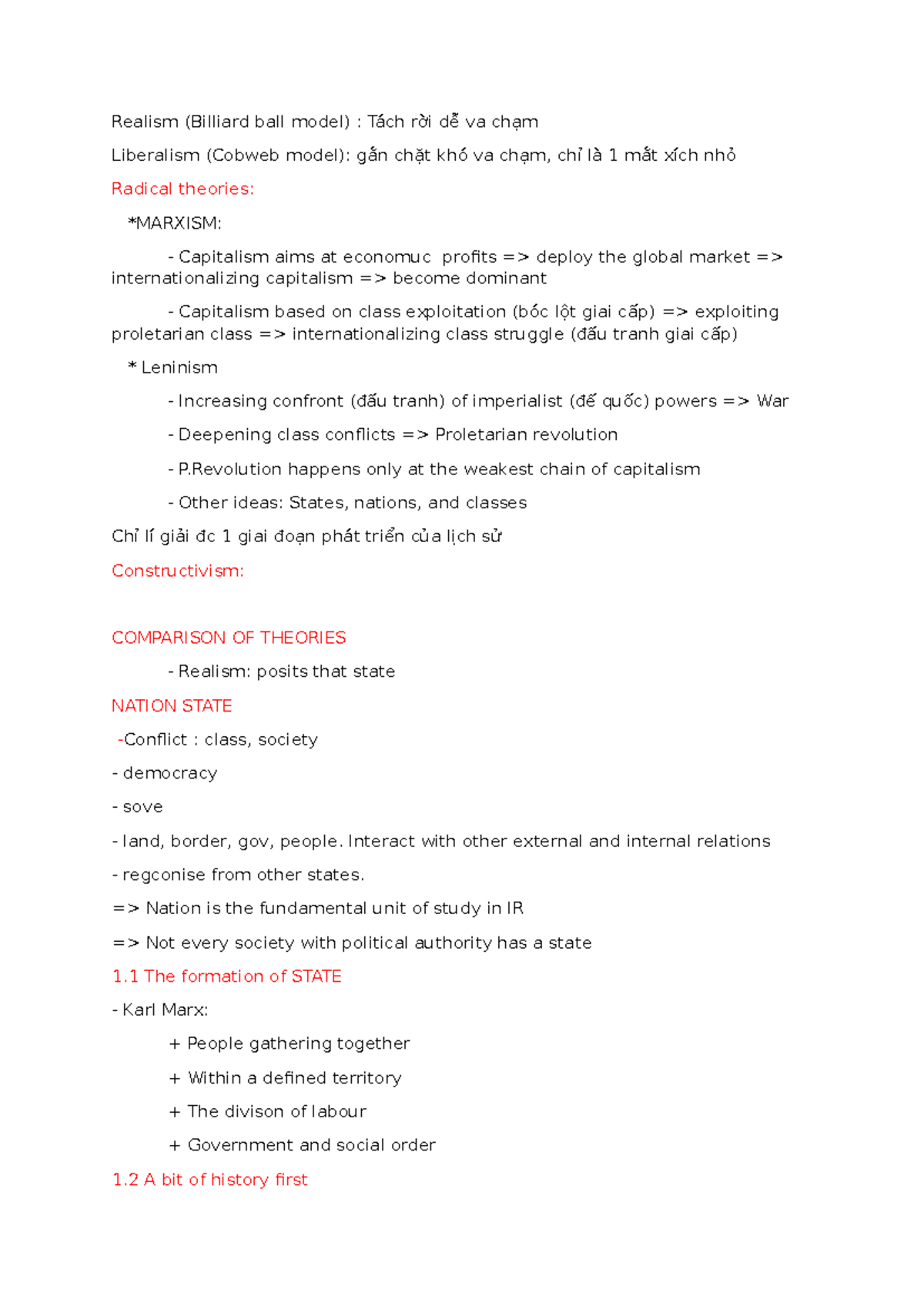 Doc1 vvv Realism (Billiard ball model) Tách rời dễ va chạm