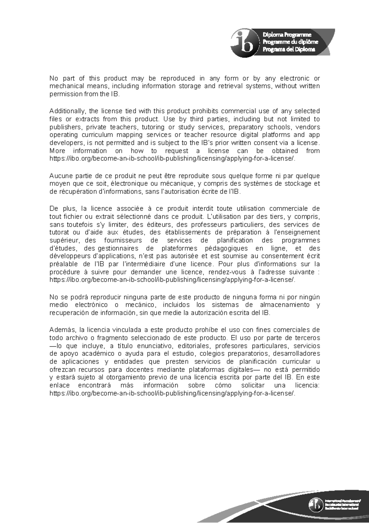 Ess past paper - No part of this product may be reproduced in any form ...
