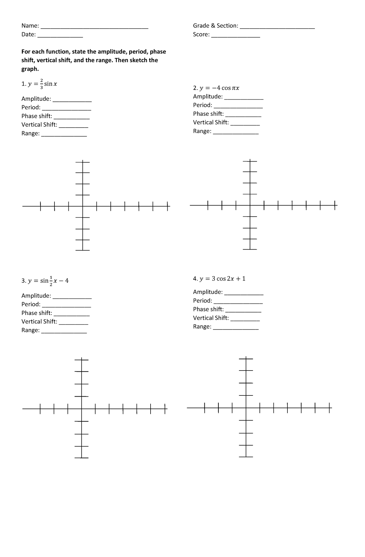 worksheet-sine-and-cosine-function-name