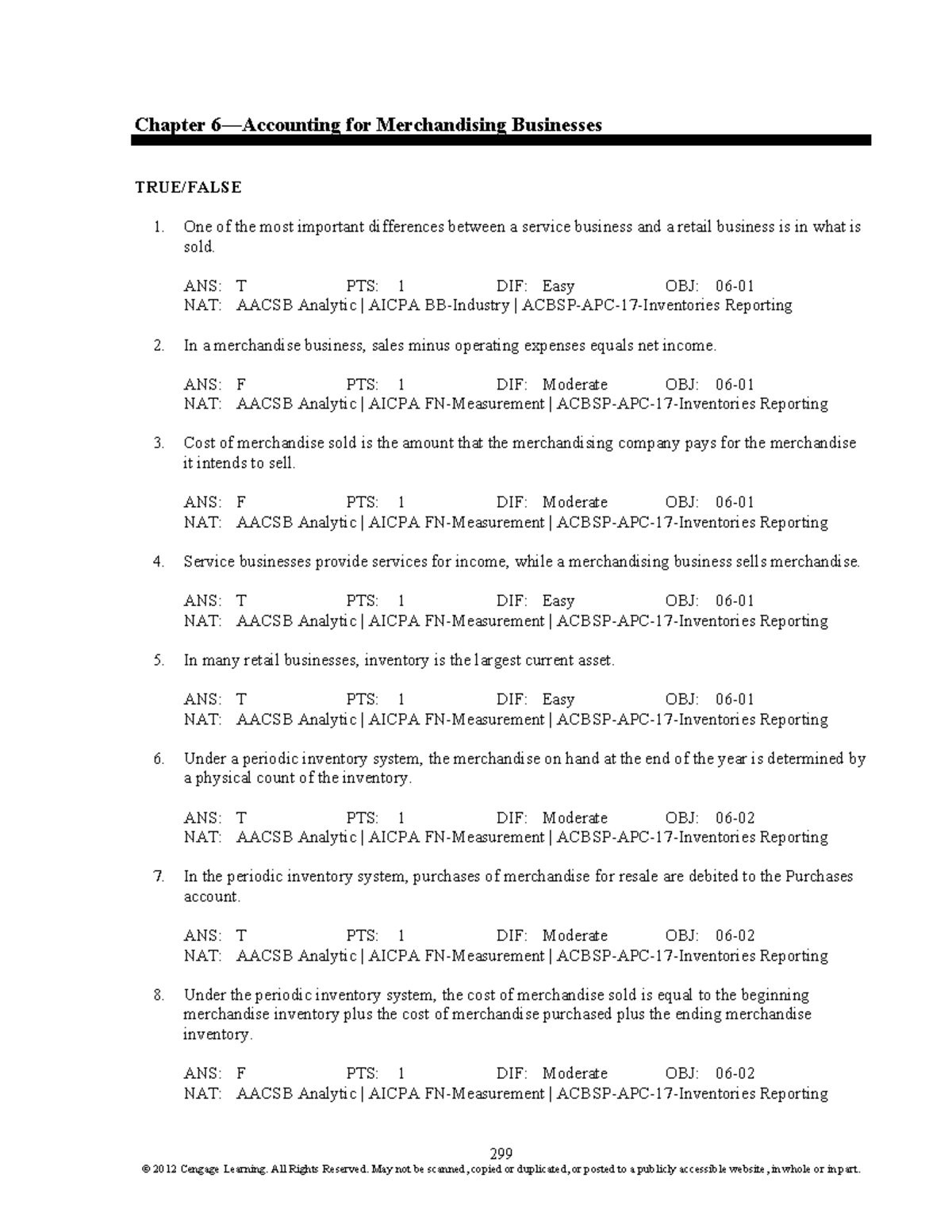 06 Accounting for Merchandising Businesses[ 597] - 299 Chapter ...