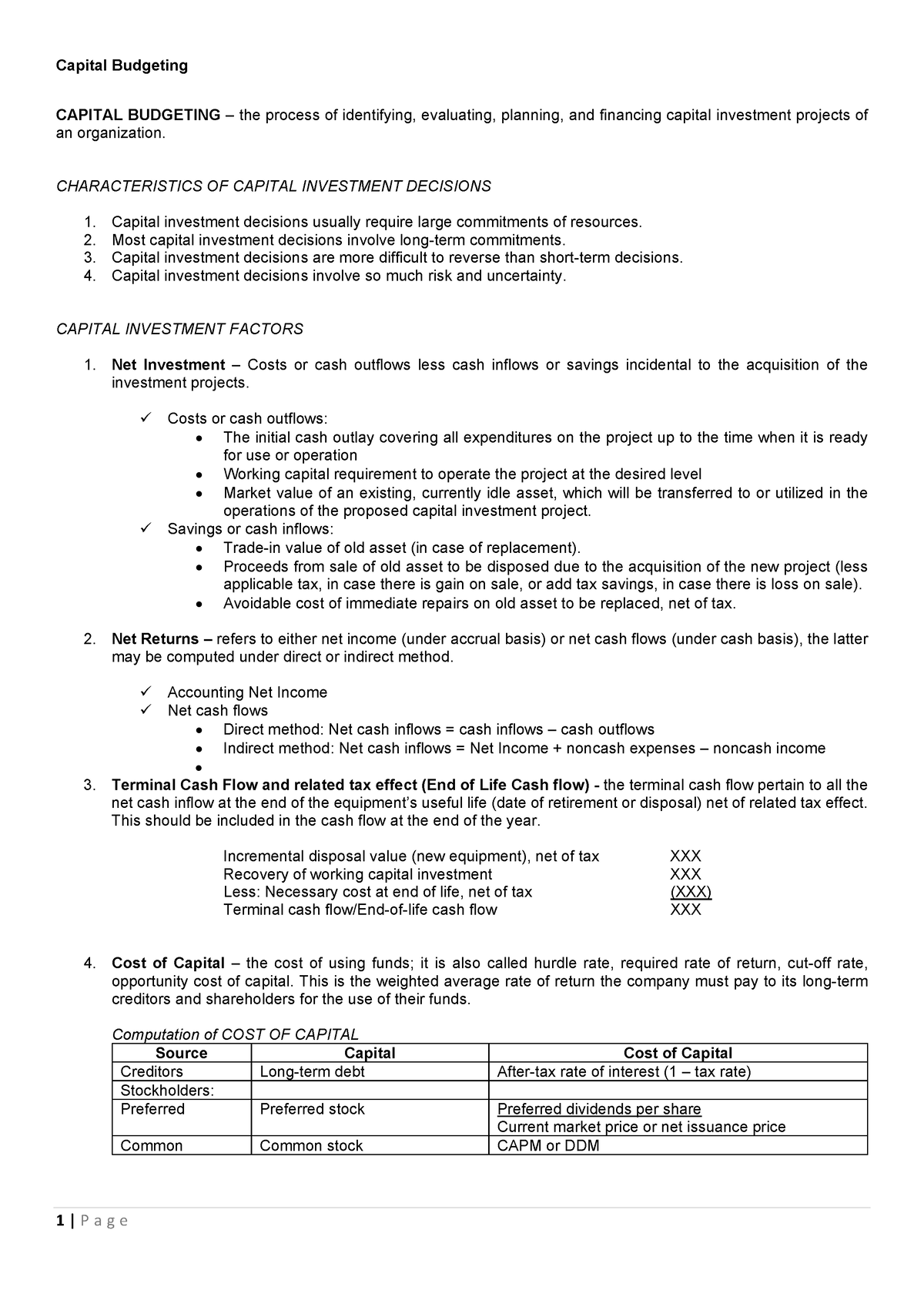 Capital-Budgeting - asfcosafocisa dwsadnsahodisa dsadisahdiudskajdasbud ...