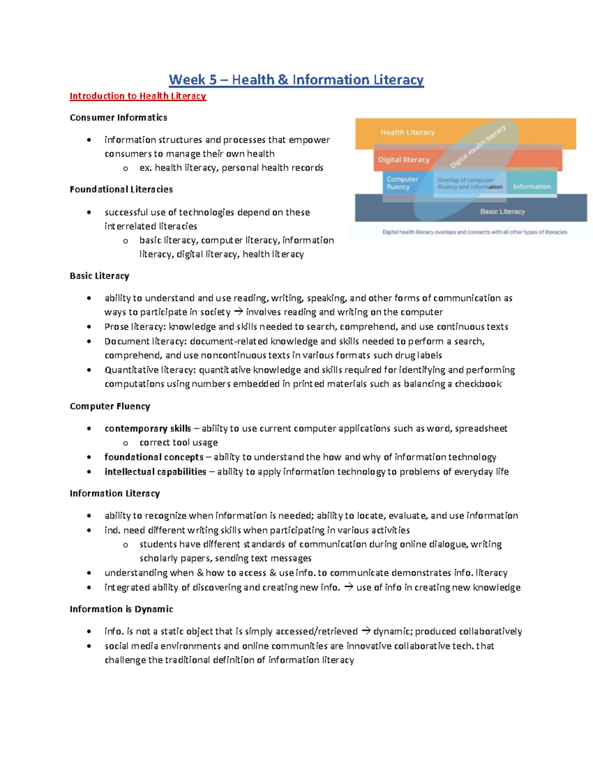 WEEK 5 INFO - week 5 - INFO10288 - Mohawk College - Studocu