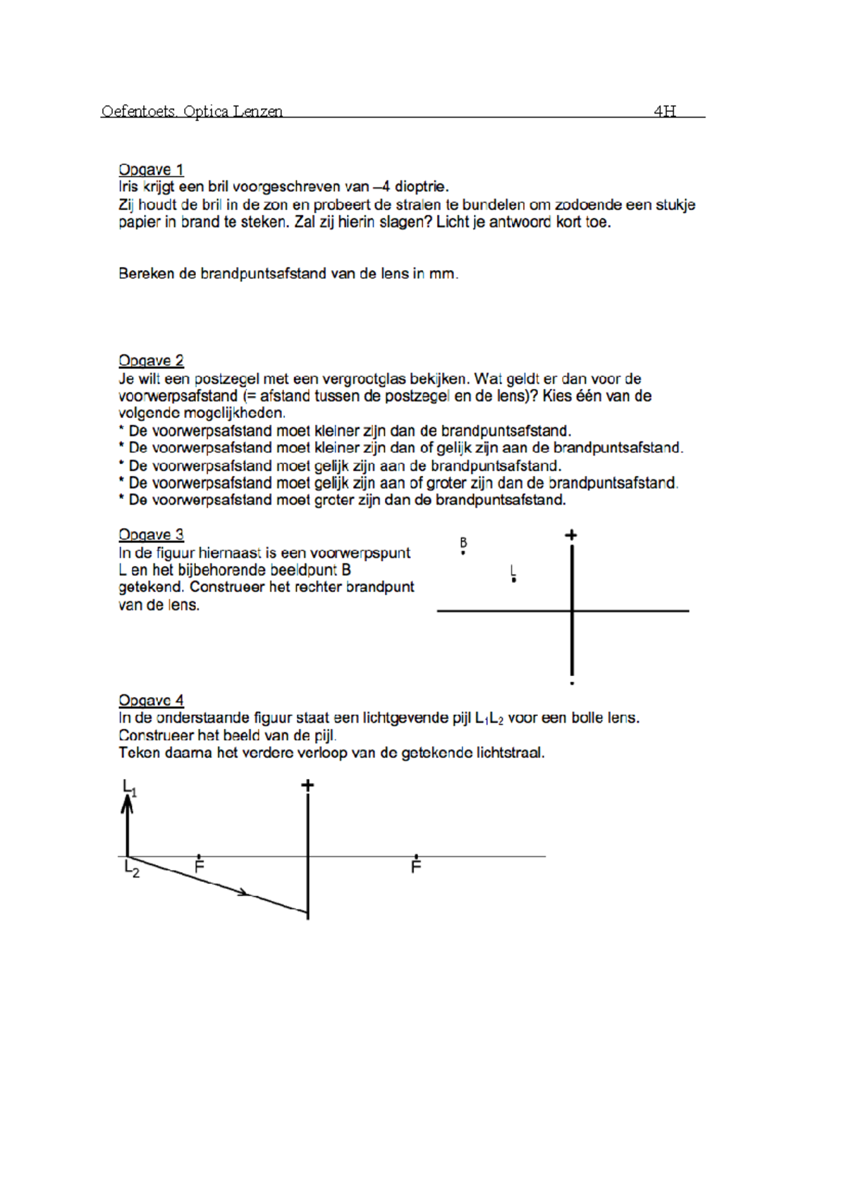 lenzen-oefen-toets-1-natuurkunde-oefentoets-optica-lenzen-4h