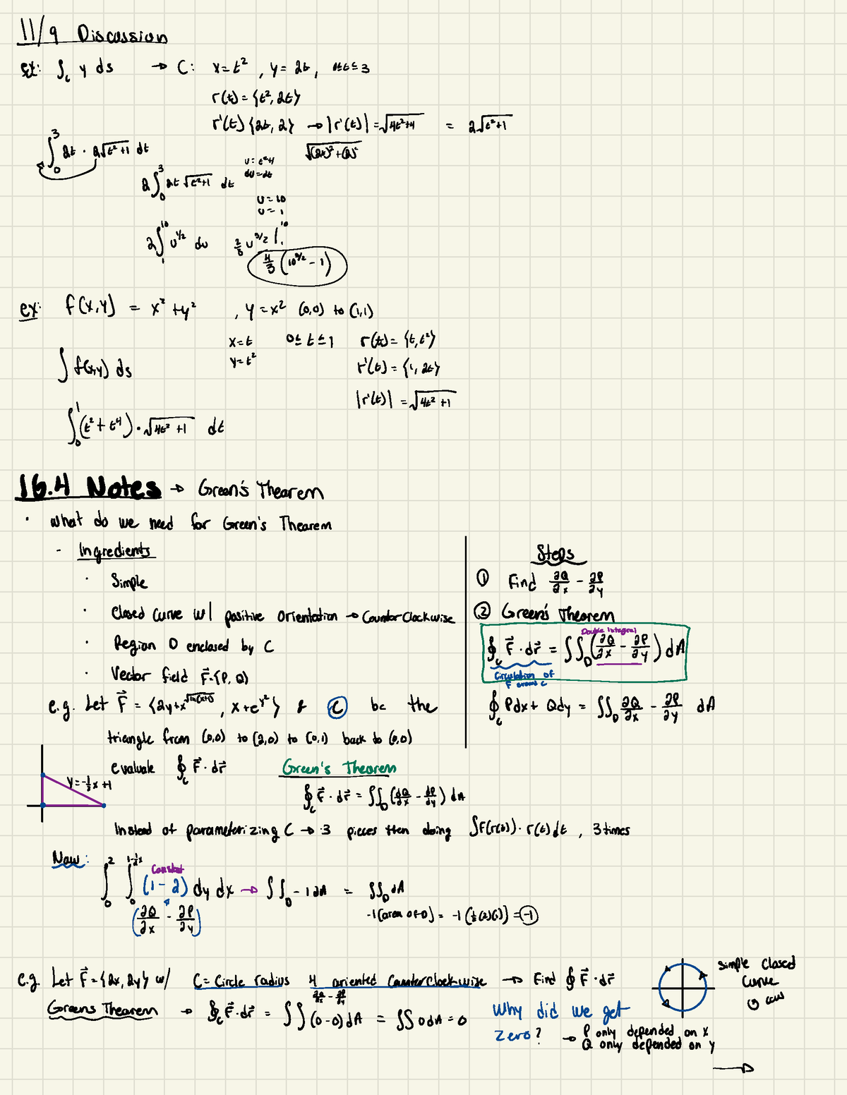 Calc 3 Exam 6 - Calc 3 Exam 6 - lllqtiscossion EI: J , yds → C : 11=1-2 ...