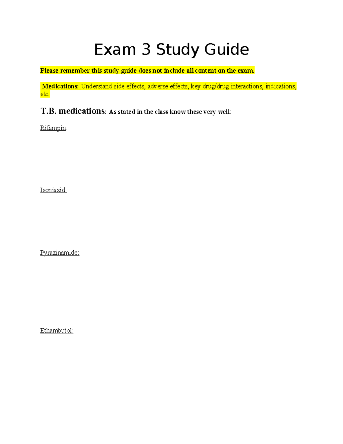 Exam 3 Study Guide - Summary Managing Care of Adults II - Exam 3 Study ...