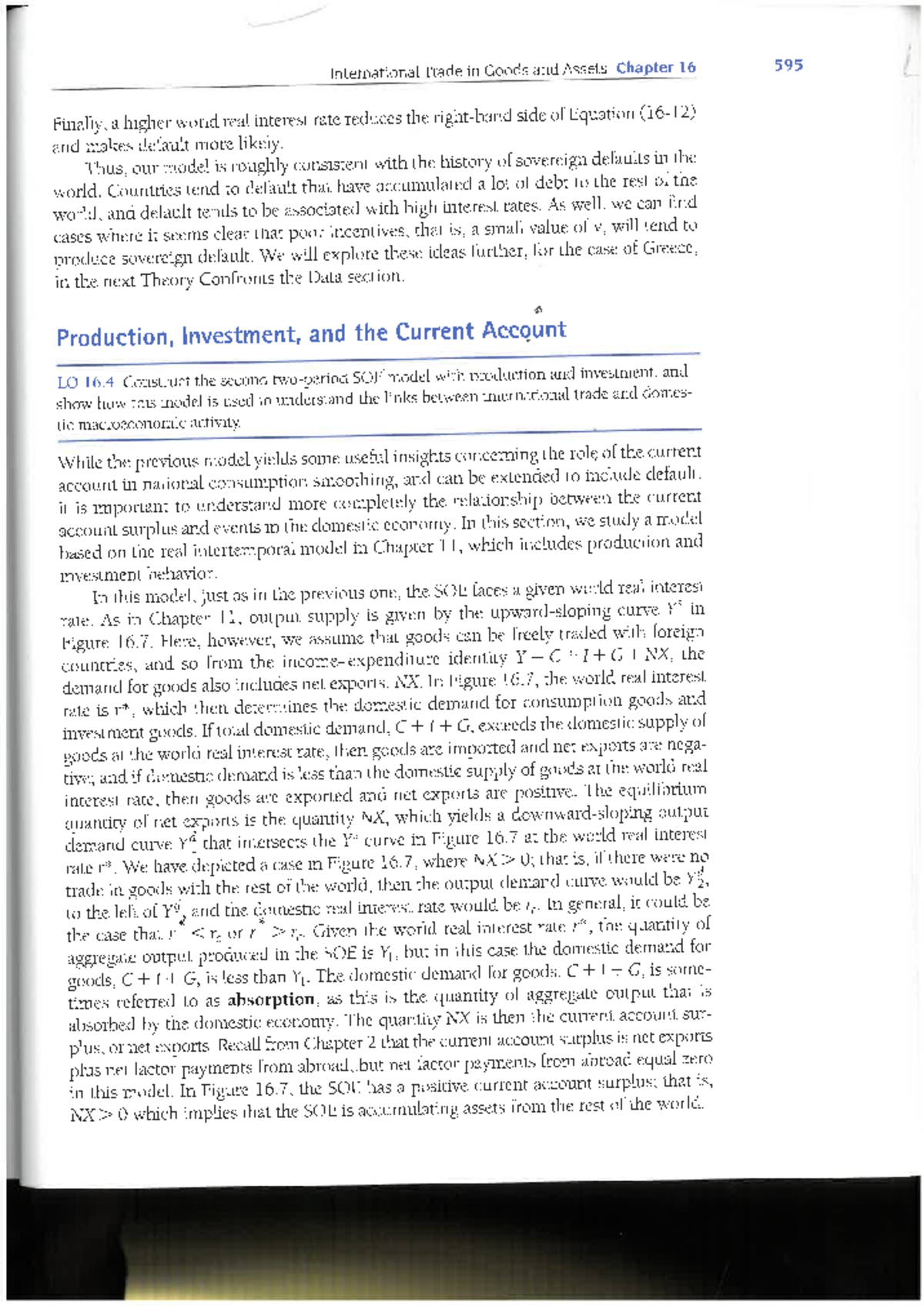 Chapter 16 (6th) - International Trade in Goods and Assets Chapter 16 ...