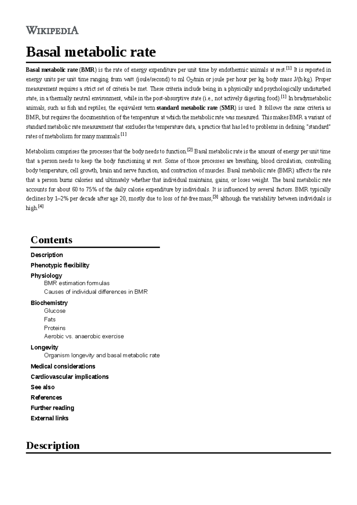 Basal metabolic rate Basal metabolic rate Basal metabolic rate (BMR) is the rate of energy