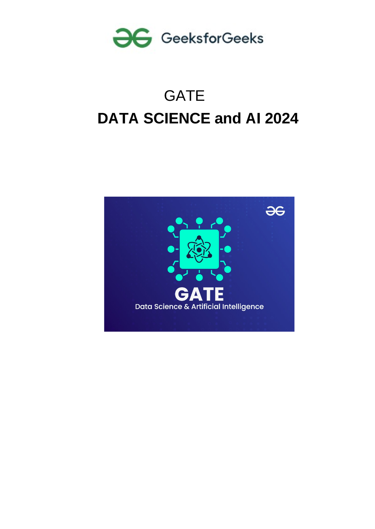 Ds and ai topics to cover - GATE DATA SCIENCE and AI 2024 PROBABILITY ...