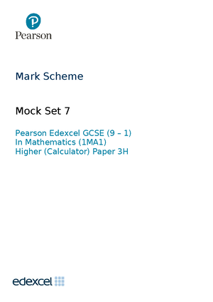 AQA GCSE Maths Higher Paper 1 November 2022 - * n o v 2 2 8 3 0 0 1 H 0 ...