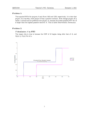 QBUS3330 Tutorial 11 Week 12 Solutions - QBUS3330 Tutorial 11 ...