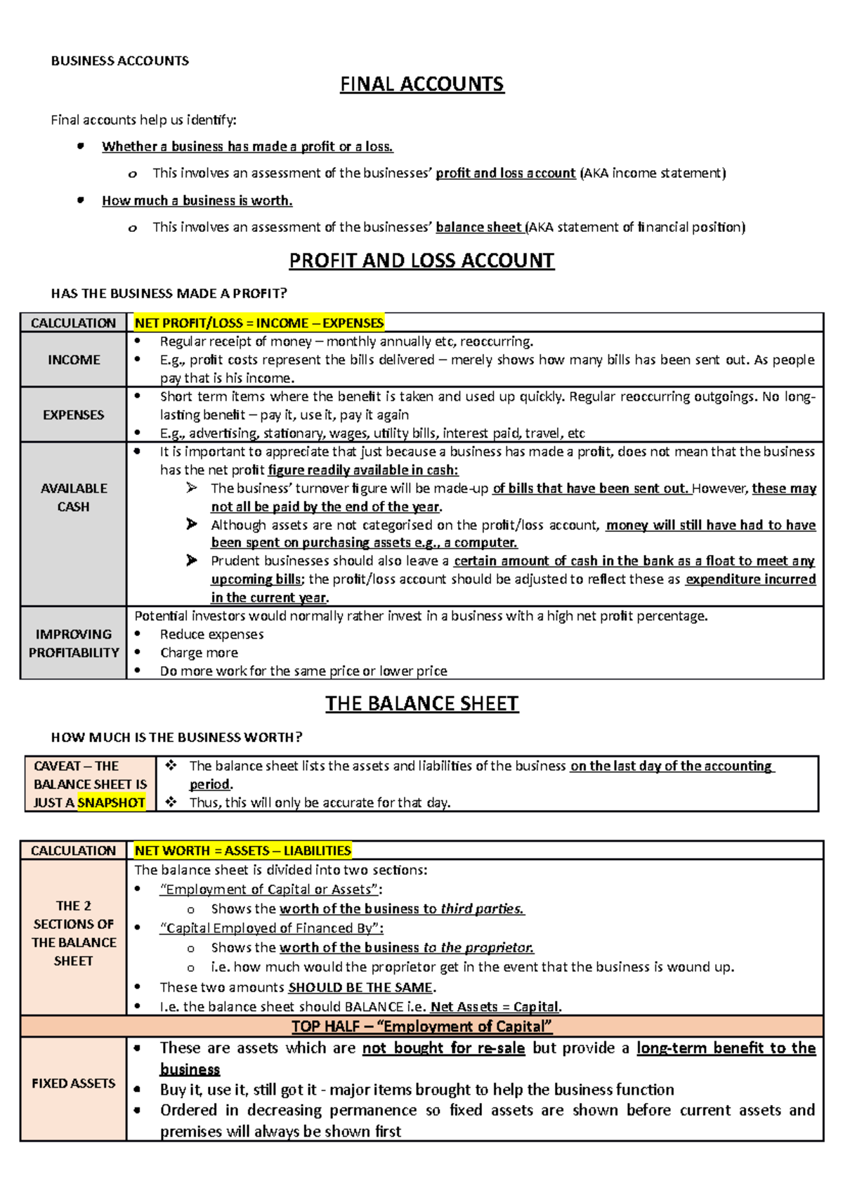 0 - Company Accounts - BUSINESS LAW AND PRACTICE - FINAL ACCOUNTS Final ...