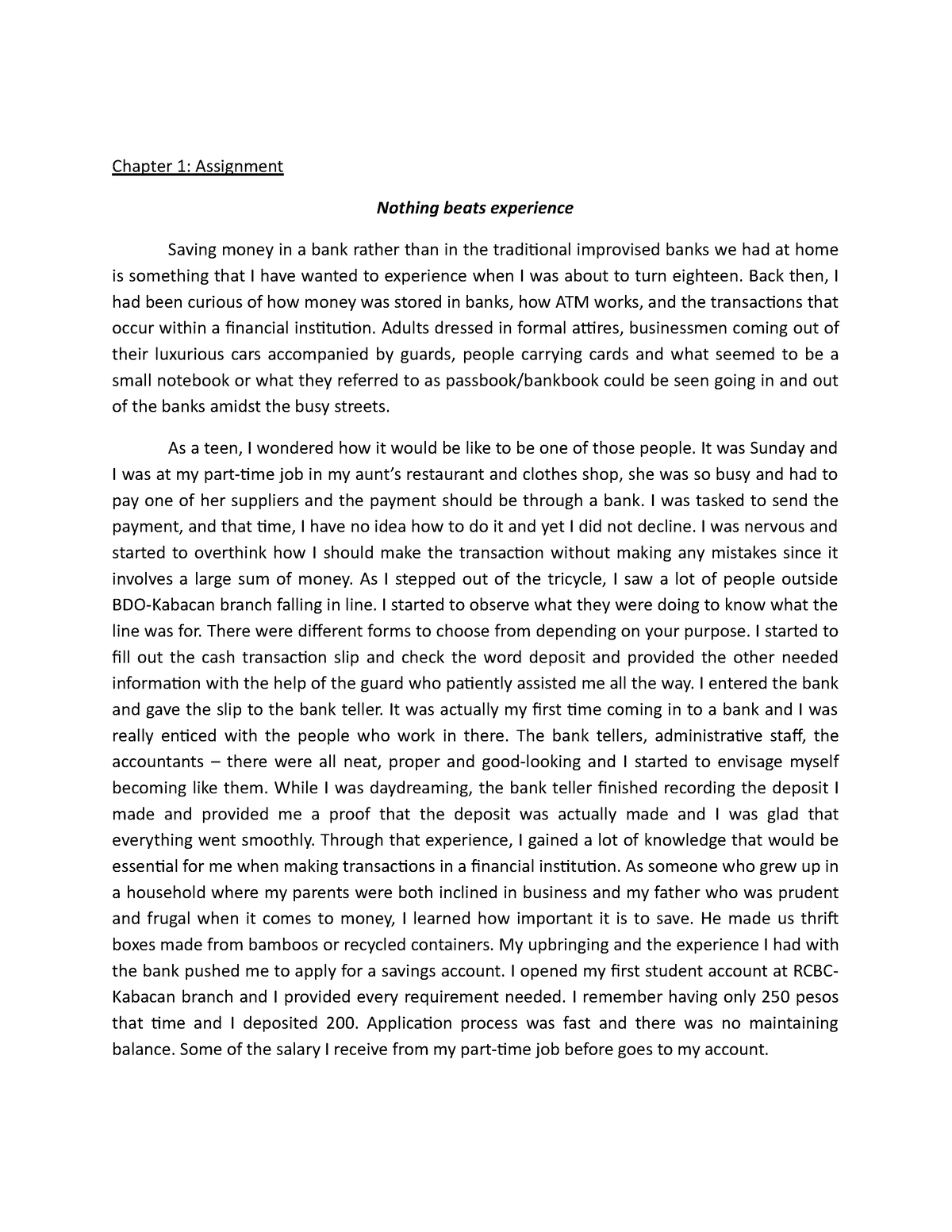 essay on market for class 1