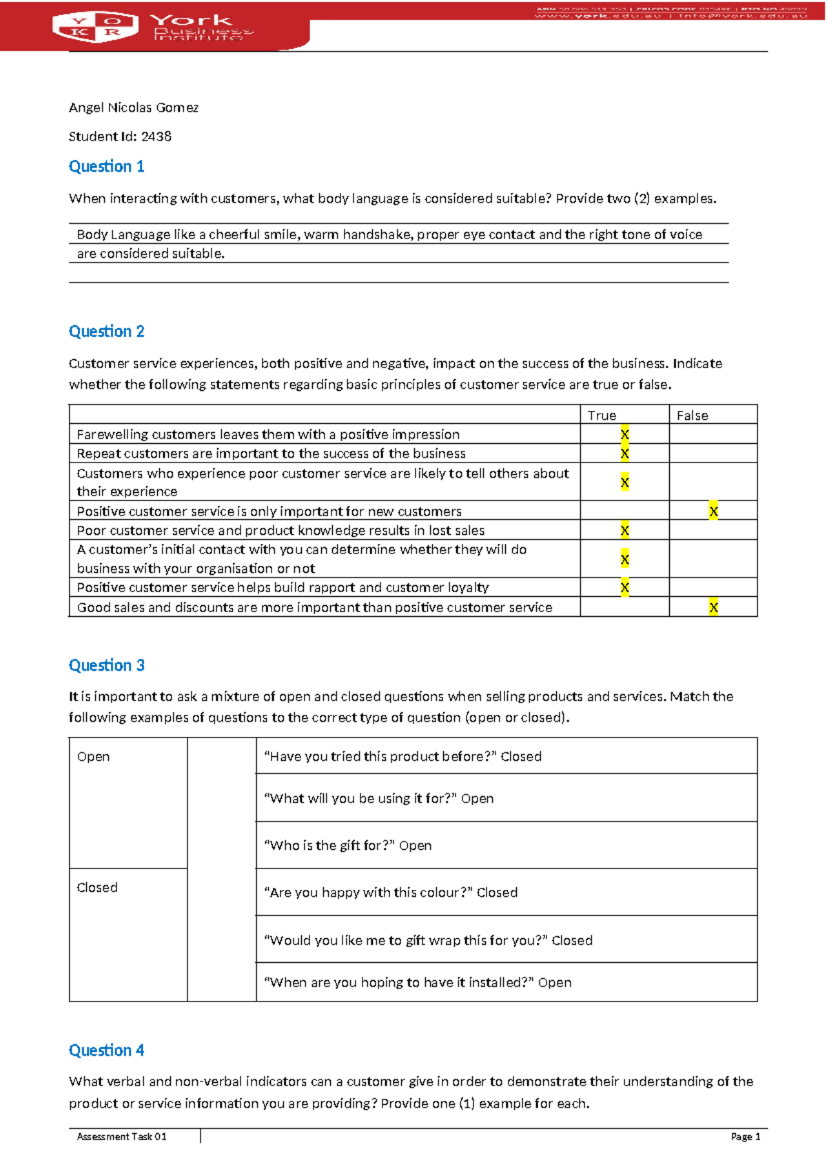 Sirxsls 001 Written Questions Assessment task 01 - Angel Nicolas Gomez ...