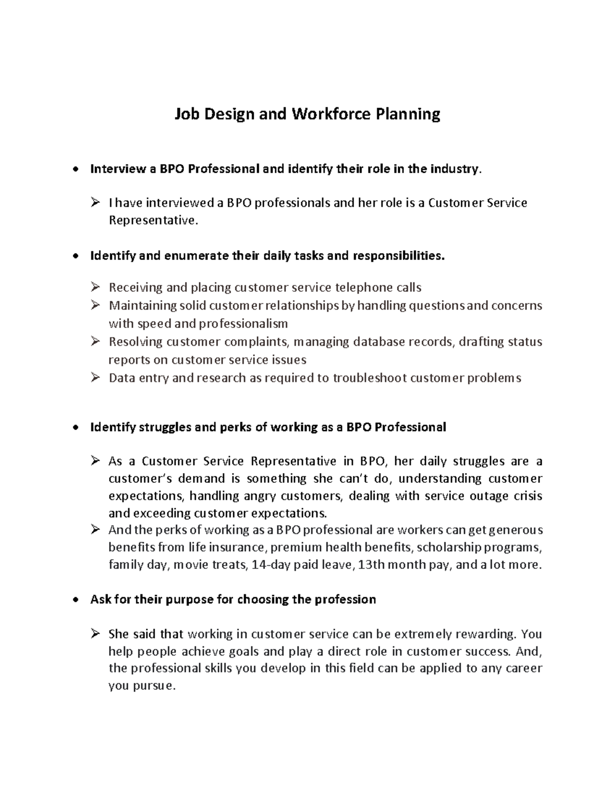 Job Design and Workforce Planning Job Design and Workforce Planning