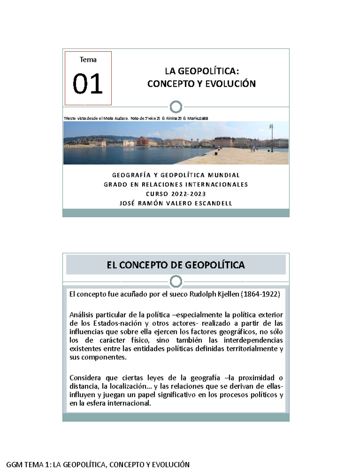 TEMA 1 Geopolítica Y Geografía - G E O G R A F Í A Y G E O P O L Í T I ...