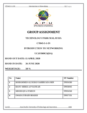 documentation assignment pdf