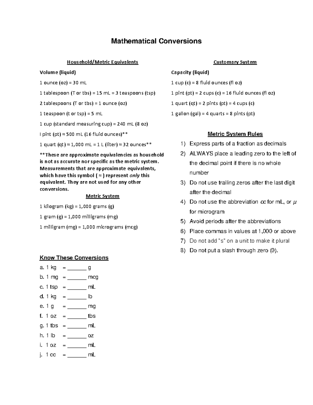 math-conversions-pdf-drug-dosage-mathematical-conversions-household