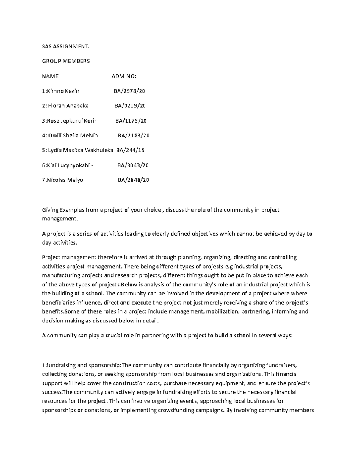 what is assignment statement in sas