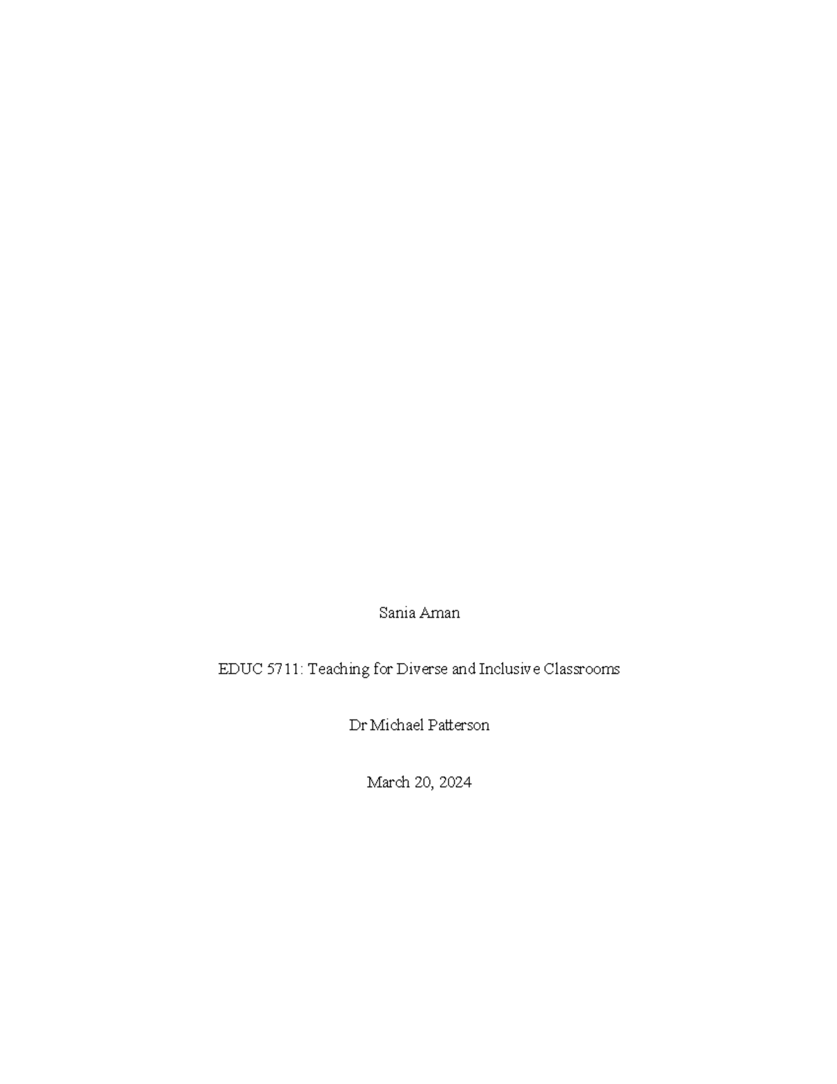 Discussion post unit 7 - portfolio unit 7 - Sania Aman EDUC 5711 ...