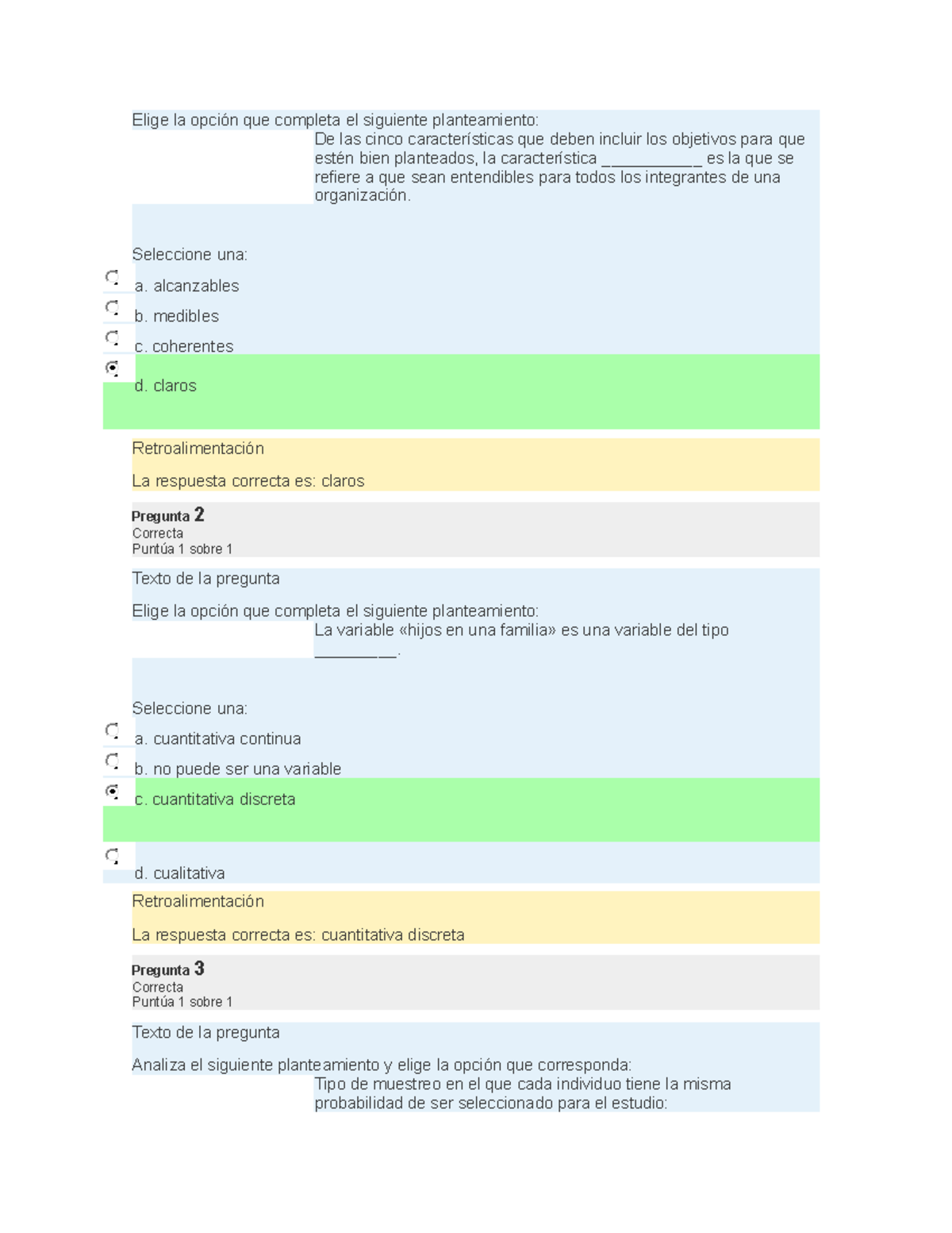 Ea1 Estadistica Indiferencial - Elige La Opción Que Completa El ...