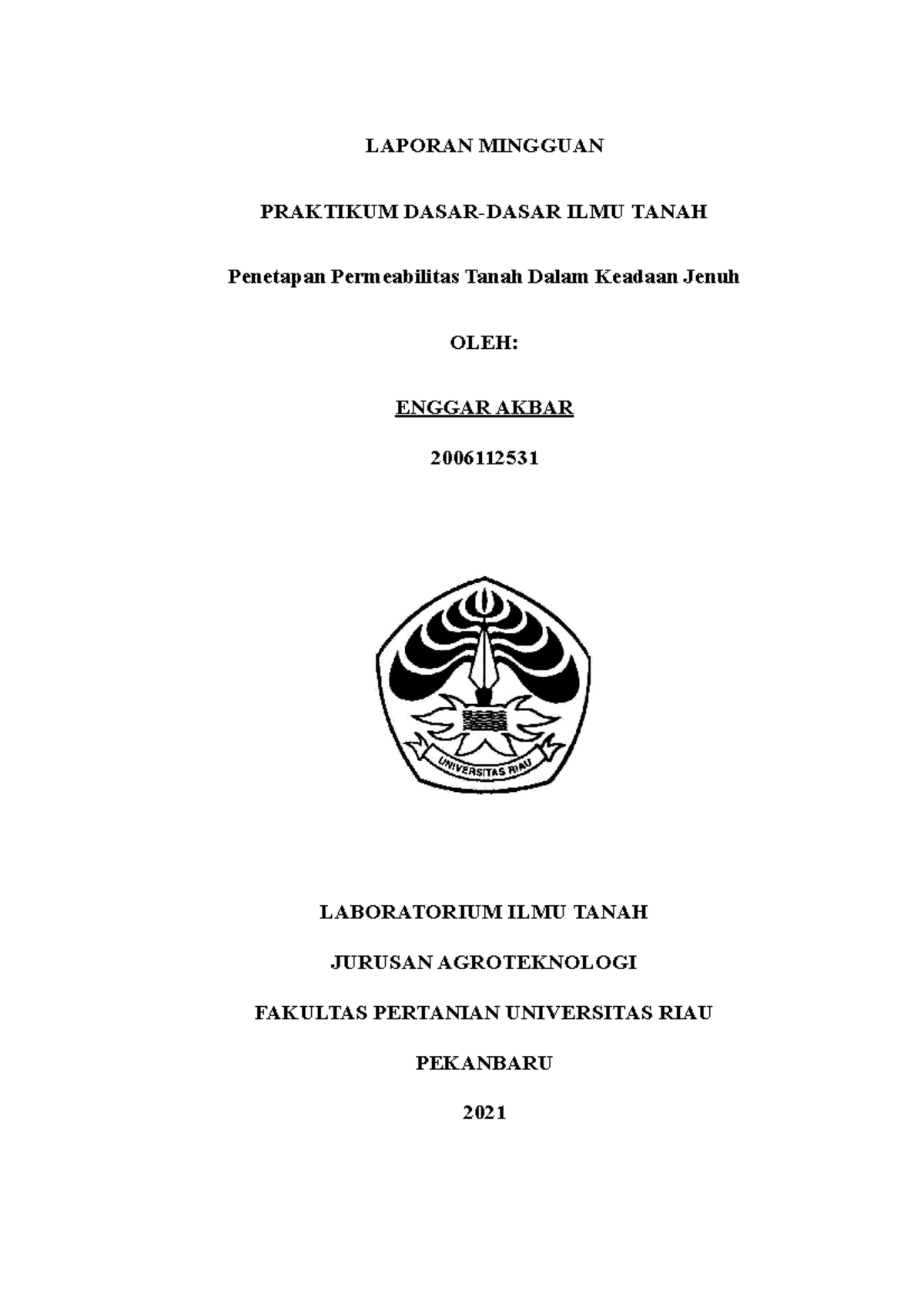 Laporan Praktikum Ddit - LAPORAN MINGGUAN PRAKTIKUM DASAR-DASAR ILMU ...