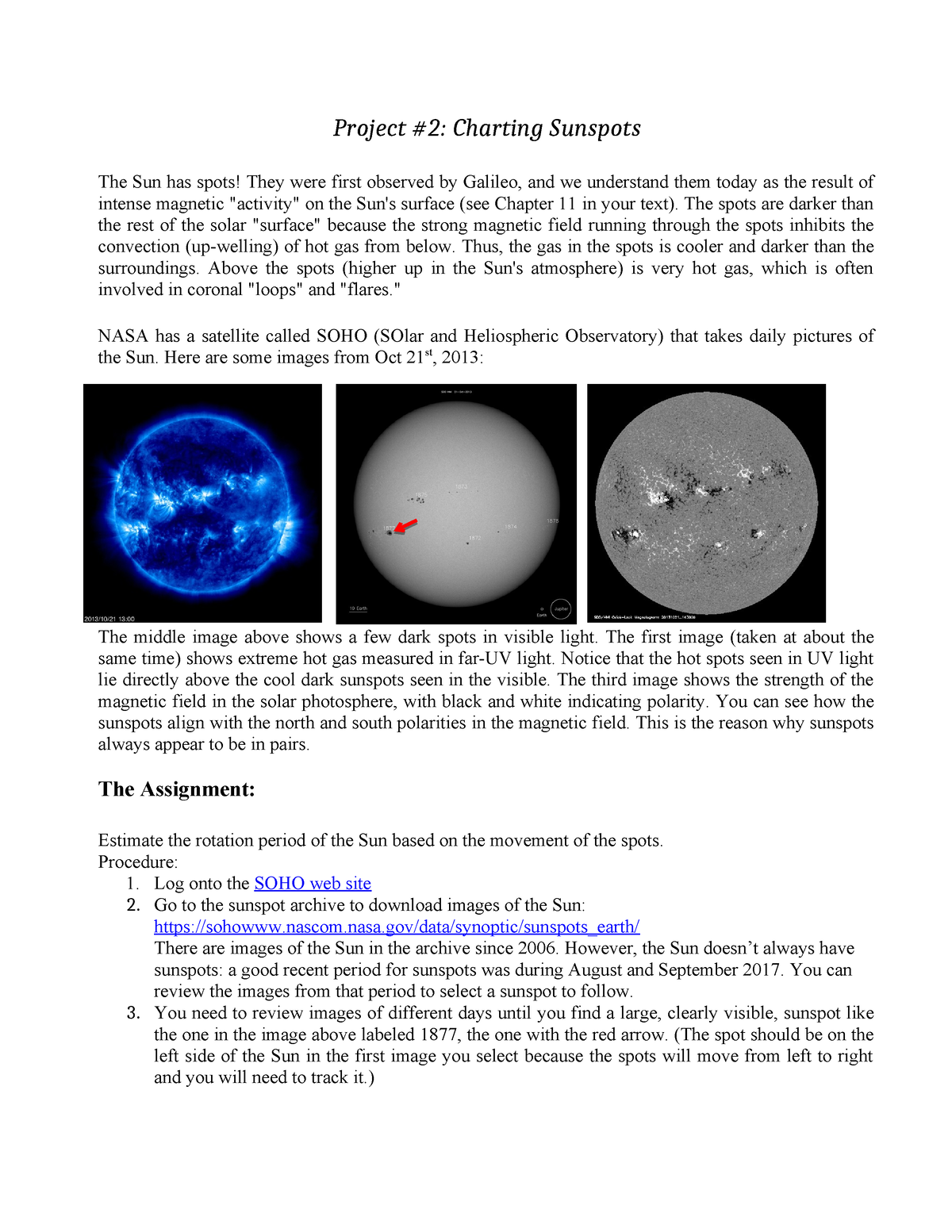 Project 2 Module 7 Modified - Tagged - Project #2: Charting Sunspots ...