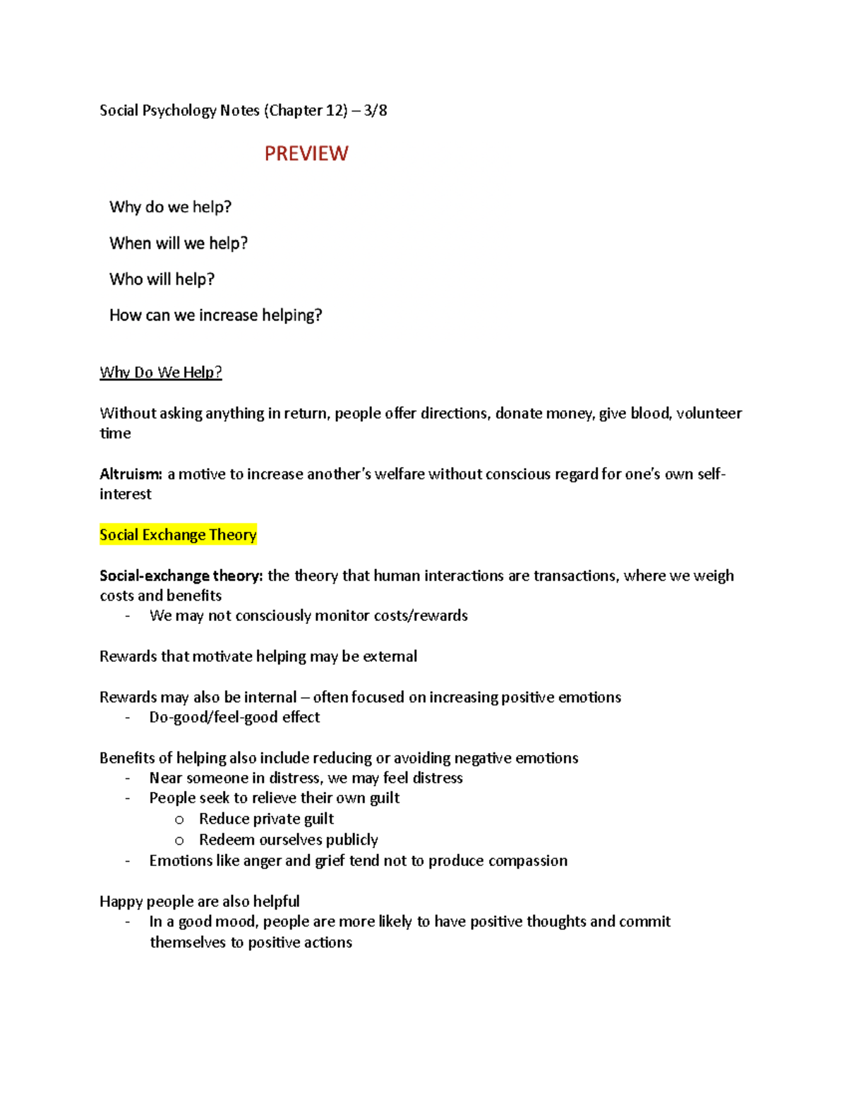 Social Psychology Notes Chapter 12 - Studocu