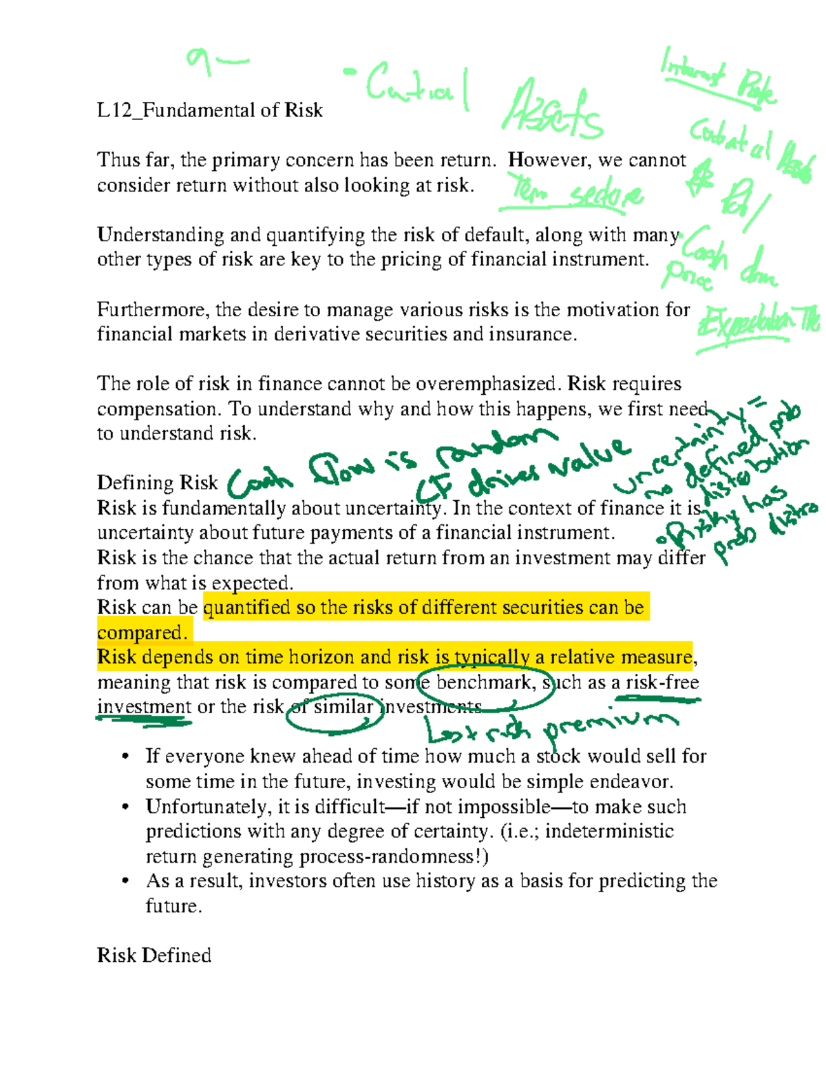 00 L12 Fundamental of Risk C4 Summer 2020 - L12_Fundamental of Risk ...