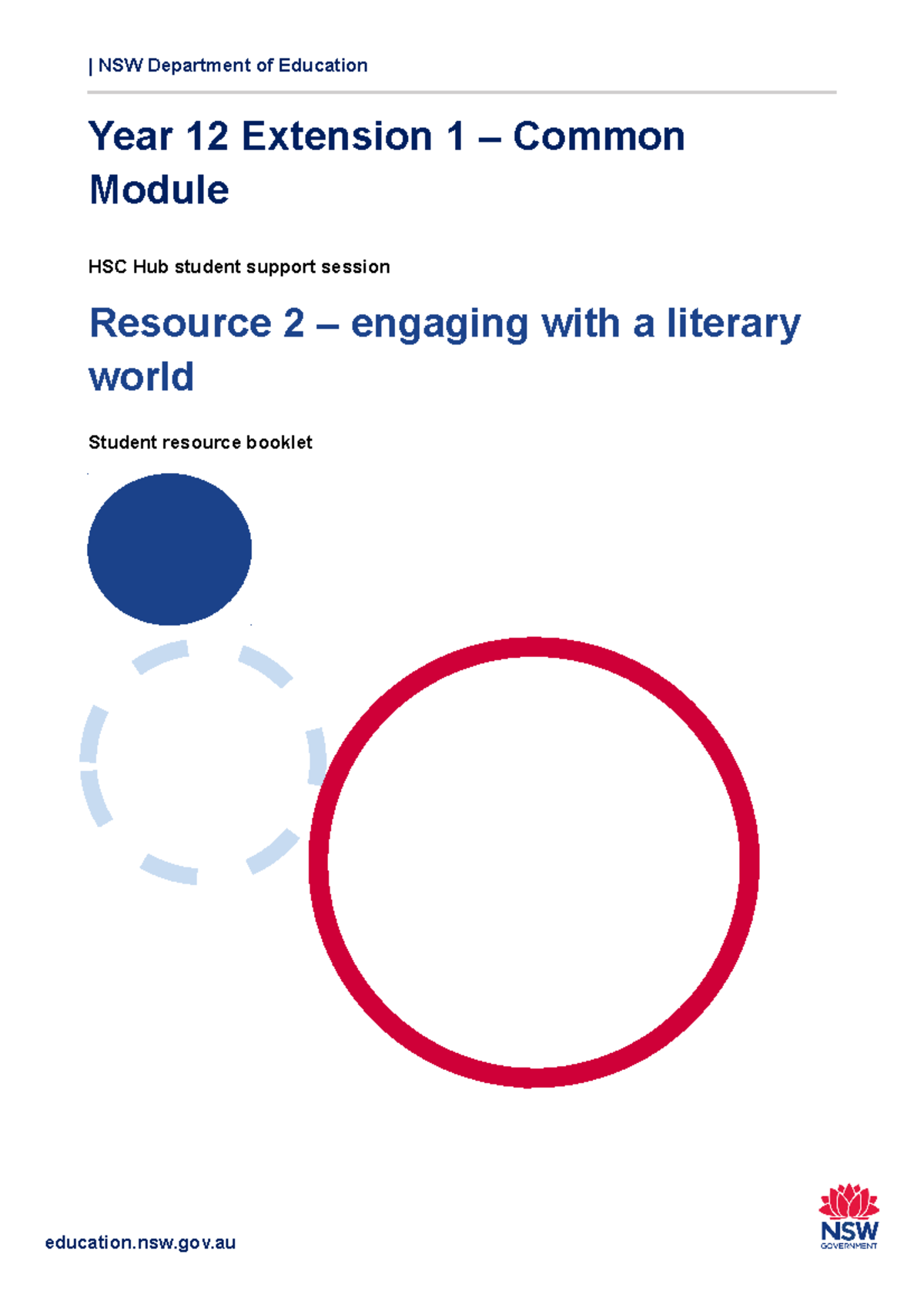 English extension 1 resource 2 engaging literary worlds student