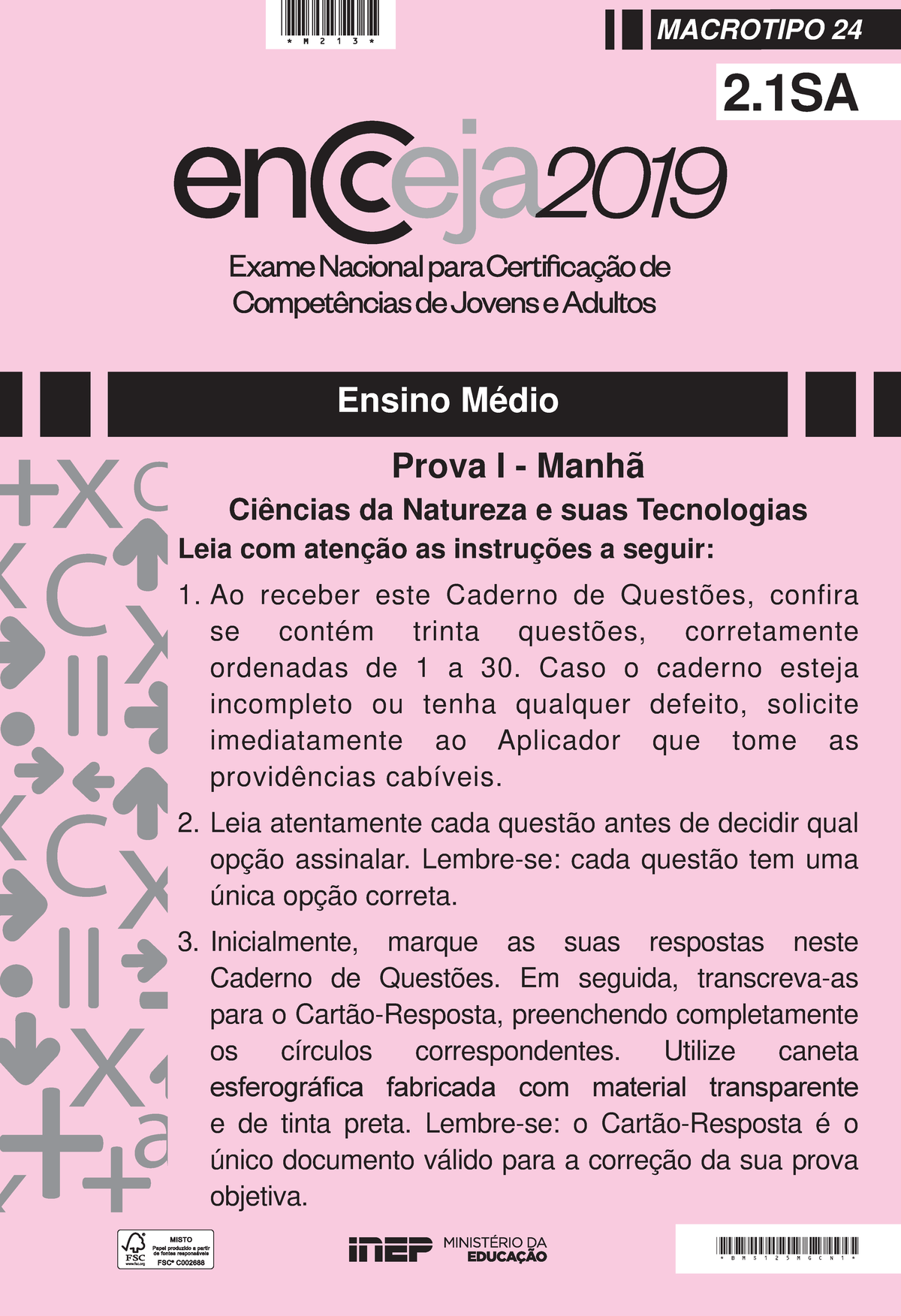 Ensino médio – Ciências da natureza e suas tecnologias (superampliada ...