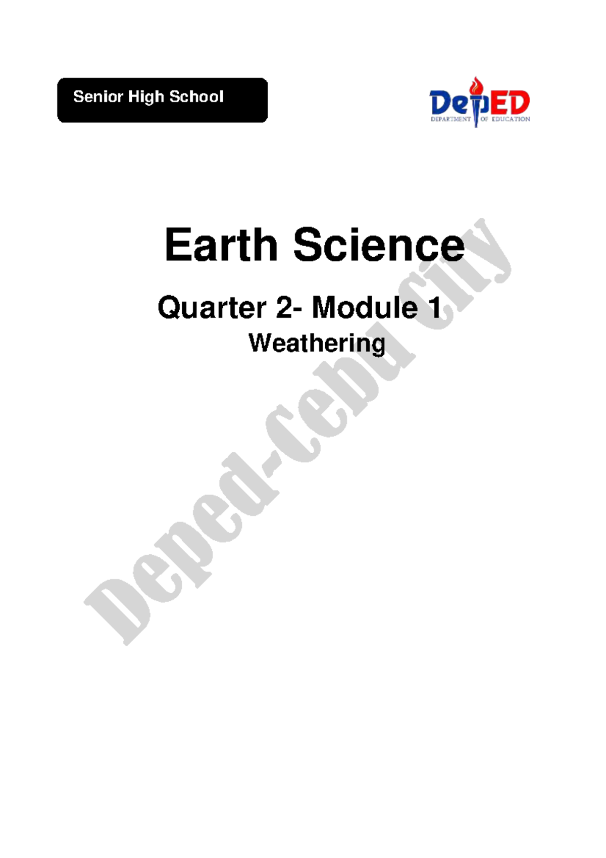 1 Q2 Earth Science-1 - jabwhsbs - Senior High School Earth Science ...