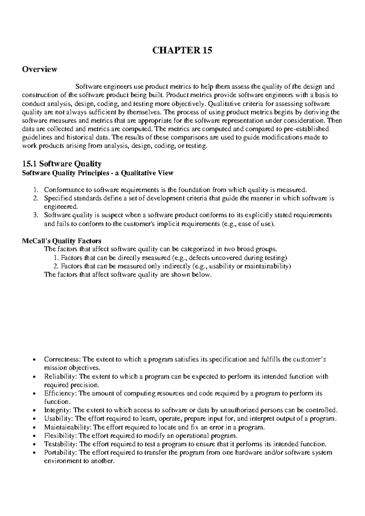 UNIT5 - UNIT 5 Notes - CHAPTER 15 Overview Software engineers use ...