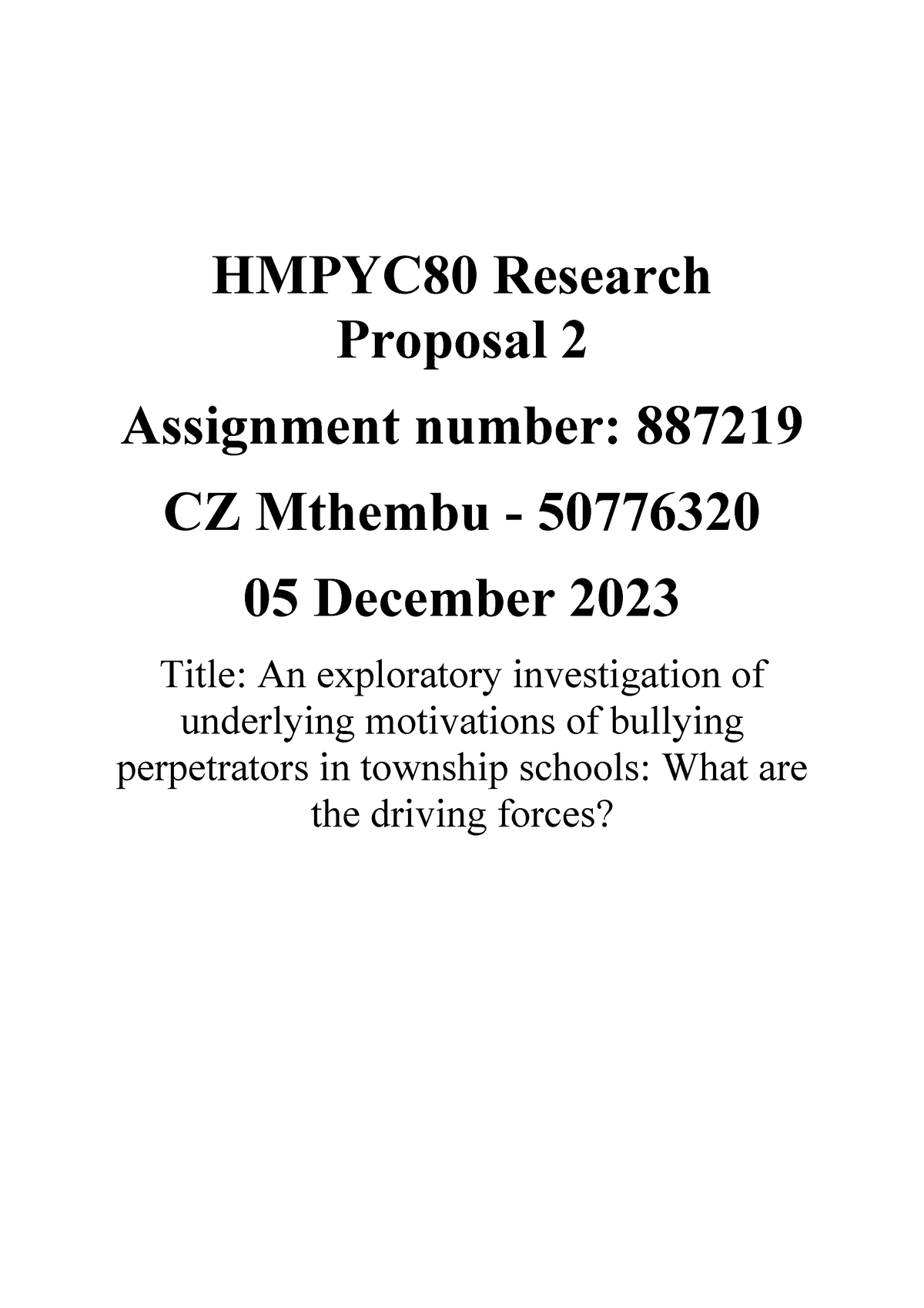 hmpyc80 assignment 4 2023