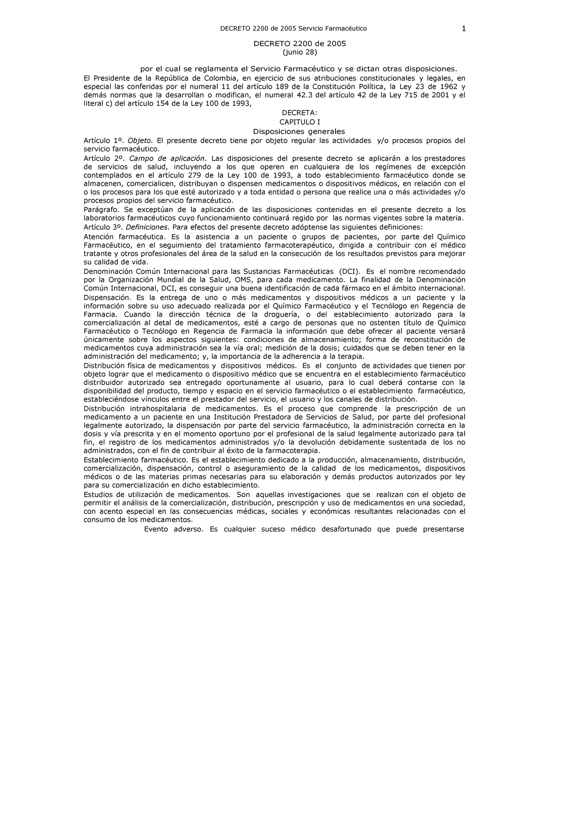 Decreto 2200 De 2005 - 2200 - DECRETO 2200 De 2005 Servicio ...