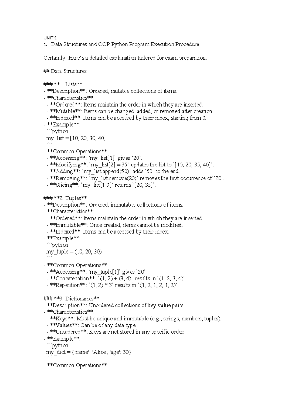 Python 2 - Bbbbsjsjsjsj - UNIT 1 Data Structures and OOP Python Program ...