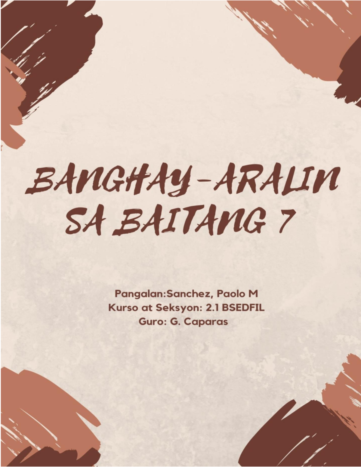 Banghay Aralin Lesson Plan Asignatura Filipino 7 Petsa 02 25